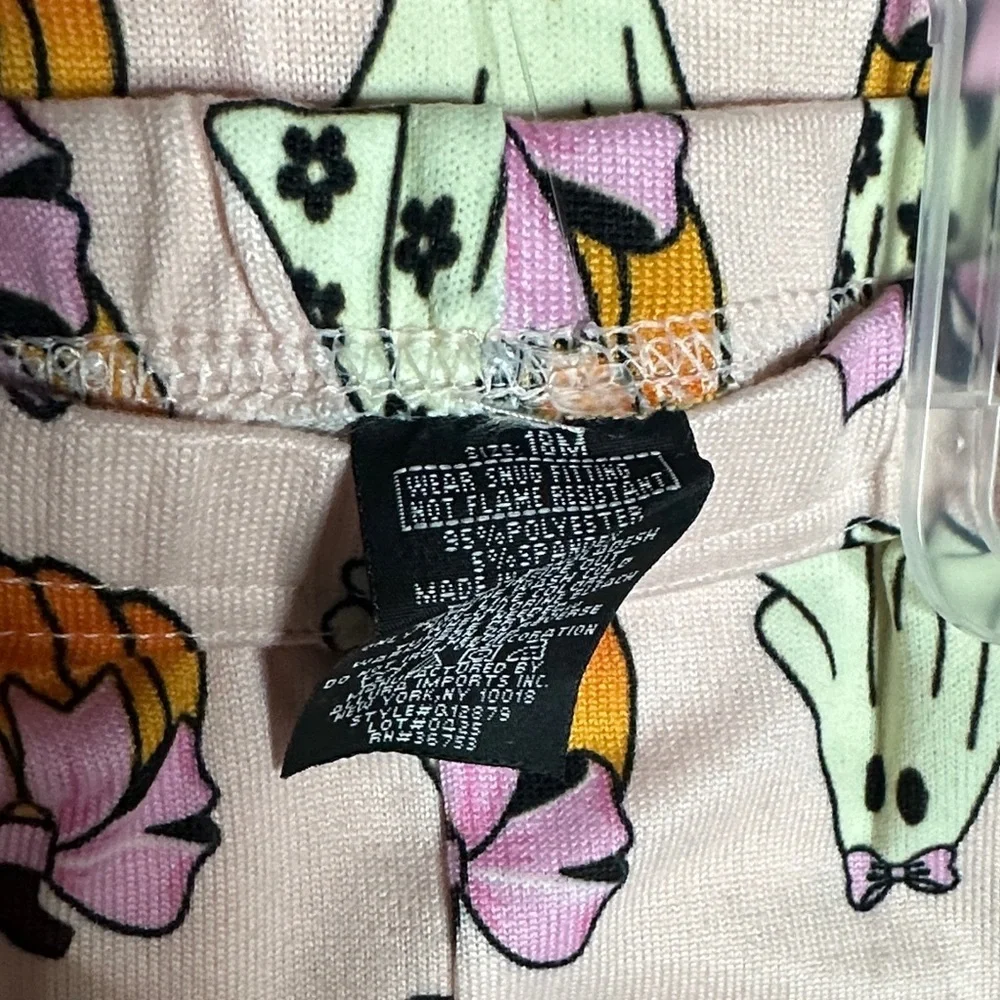 NEW PJ’s & Pumpkins Pink Glow in the Dark Halloween Ghosts & Pumpkins & bows Set